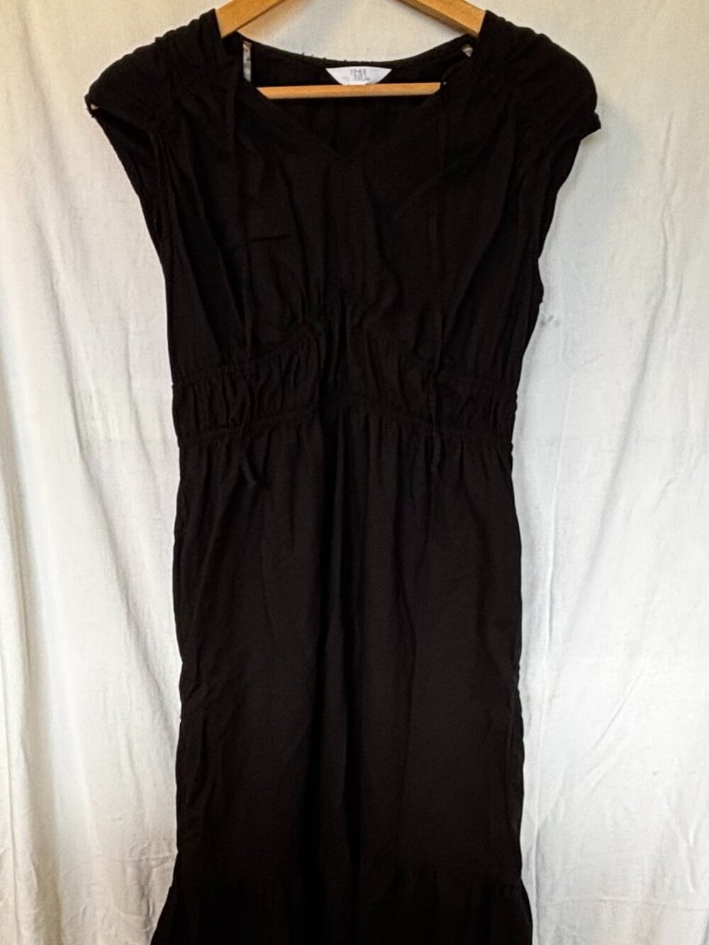 Time and Tru Black Midi Dress